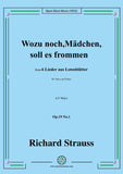 Richard Strauss-Wozu noch,Mädchen,soll es frommen, Op.19 No.1