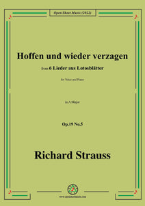 Richard Strauss-Hoffen und wieder verzagen