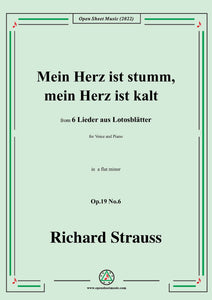 Richard Strauss-Mein Herz ist stumm,mein Herz ist kalt