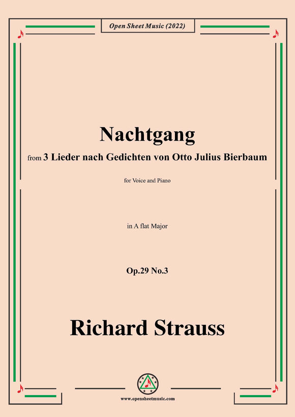 Richard Strauss-Nachtgang,Op.29 No.3