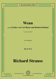 Richard Strauss-Wenn,Op.31 No.2