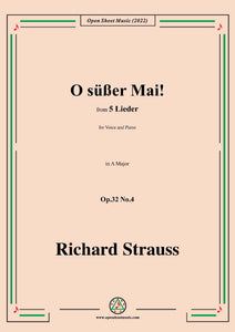 Richard Strauss-O süßer Mai!,Op.32 No.4