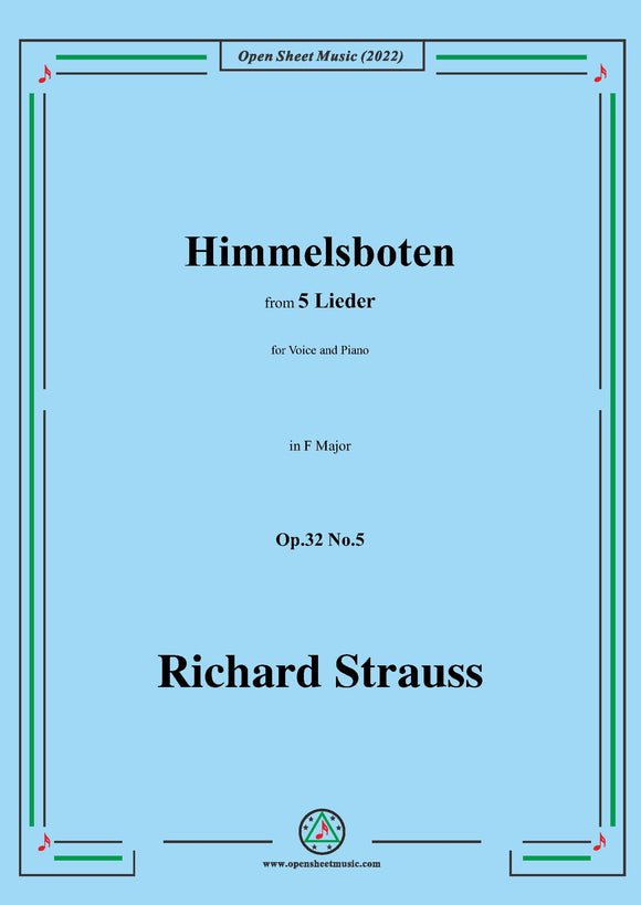 Richard Strauss-Himmelsboten,Op.32 No.5