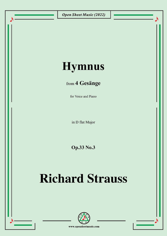 Richard Strauss-Hymnus,Op.33 No.3