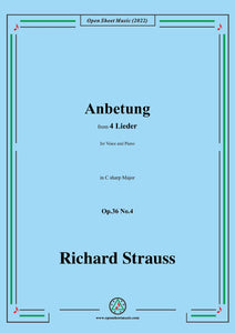 Richard Strauss-Anbetung,Op.36 No.4