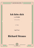 Richard Strauss-Ich liebe dich,Op.37 No.2