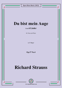 Richard Strauss-Du bist mein Auge,Op.37 No.4