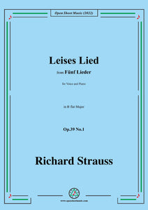 Richard Strauss-Leises Lied,Op.39 No.1