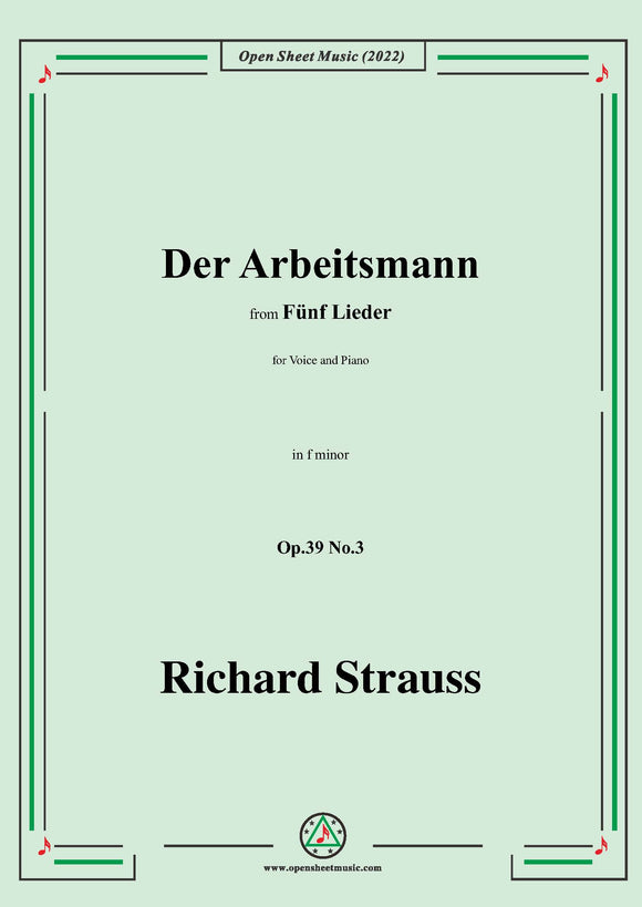 Richard Strauss-Der Arbeitsmann