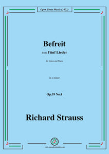 Richard Strauss-Befreit,Op.39 No.4