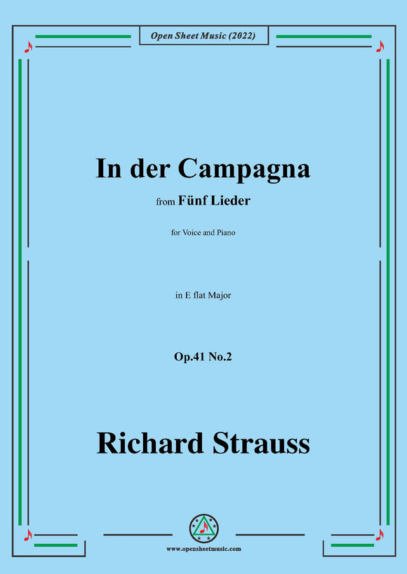 Richard Strauss-In der Campagna,Op.41 No.2