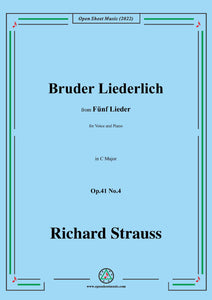 Richard Strauss-Bruder Liederlich,Op.41 No.4