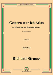 Richard Strauss-Gestern war ich Atlas