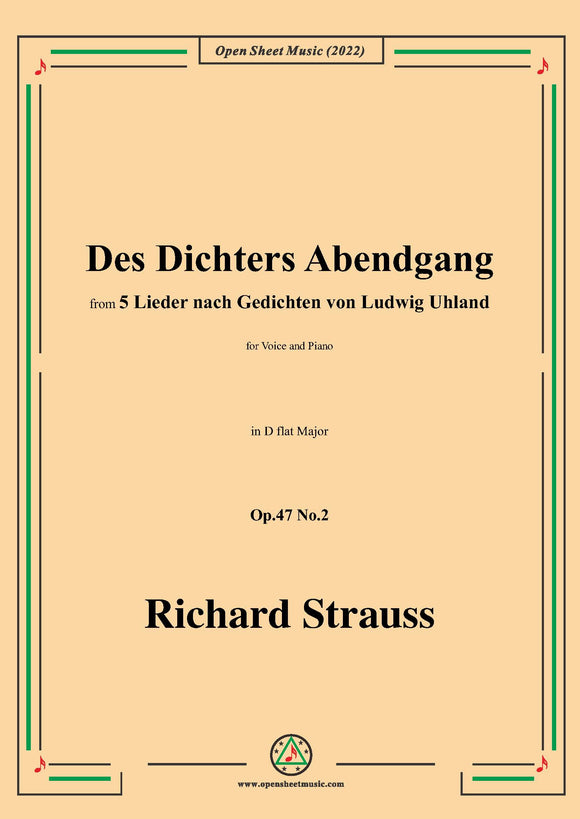 Richard Strauss-Des Dichters Abendgang