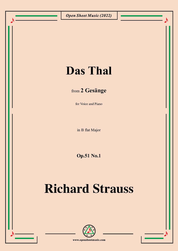 Richard Strauss-Das Tal