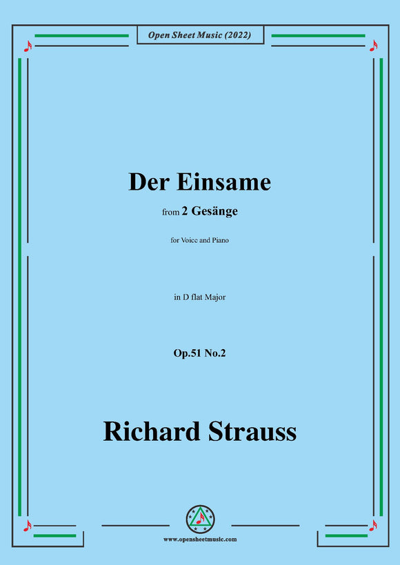 Richard Strauss-Der Einsame