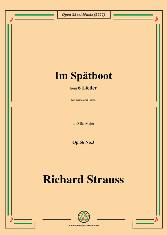 Richard Strauss-Im Spätboot