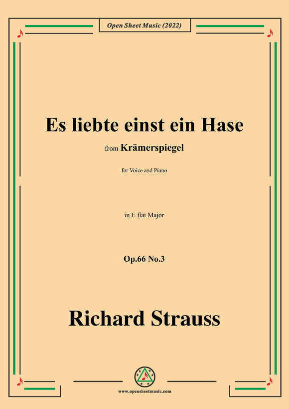 Richard Strauss-Es liebte einst ein Hase