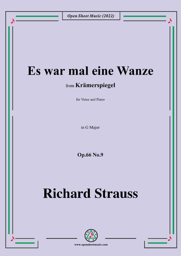 Richard Strauss-Es war mal eine Wanze