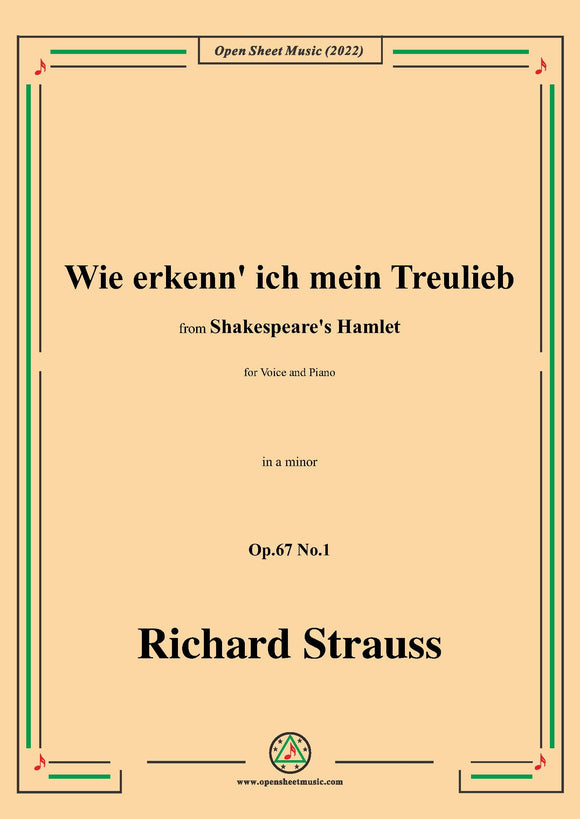 Richard Strauss-Wie erkenn' ich mein Treulieb