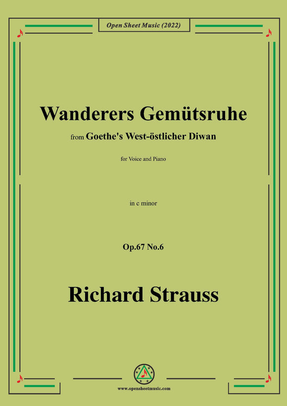 Richard Strauss-Wanderers Gemütsruhe