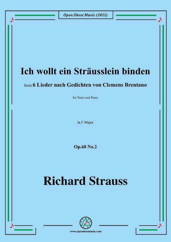 Richard Strauss-Ich wollt ein Straußlein binden