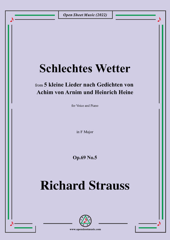 Richard Strauss-Schlechtes Wetter
