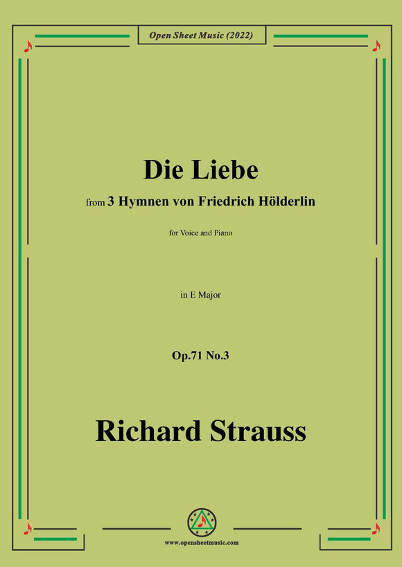 Richard Strauss-Die Liebe