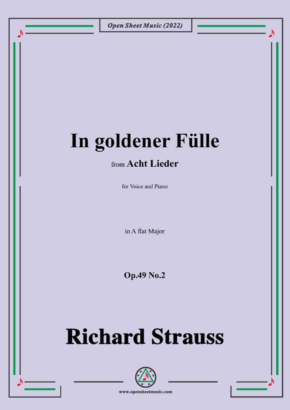 Richard Strauss-In goldener Fülle