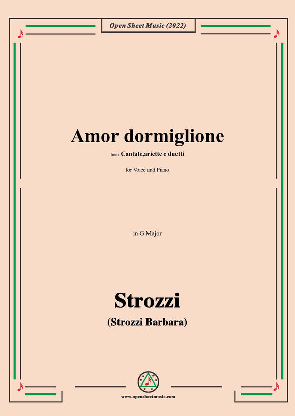 Strozzi-Amor dormiglione,from Cantate,ariette e duetti