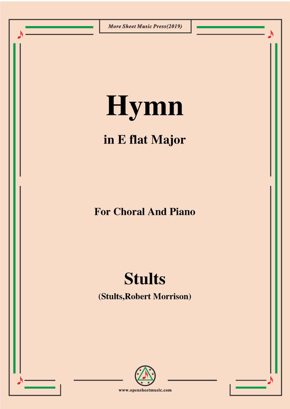 Stults-The Story of Christmas,No.3,Hymn,Of the Fathers Love Begotten,for Choral and Piano