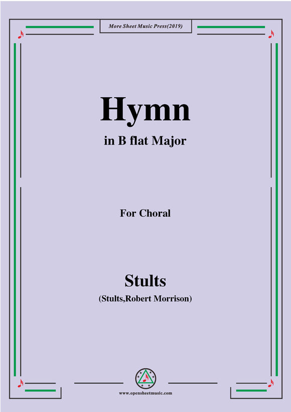 Stults-The Story of Christmas,No.5,Hymn,While Shepherds Watched Their Flocks,for Choral