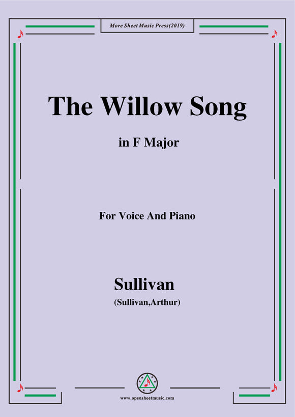 Sullivan-The Willow Song