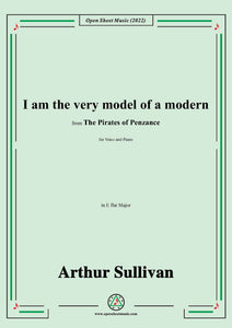 Sullivan-I am the very model of a modern,in E flat Major