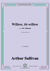 Sullivan-Willow,tit-willow(On a tree by a river),in A flat Major