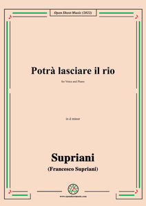 Supriani-Potrà lasciare il rio,in d minor