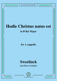 Sweelinck-Hodie Christus natus est,for A cappella