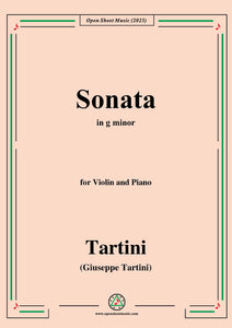 Tartini-Violin Sonata,in g minor,for Violin and Piano