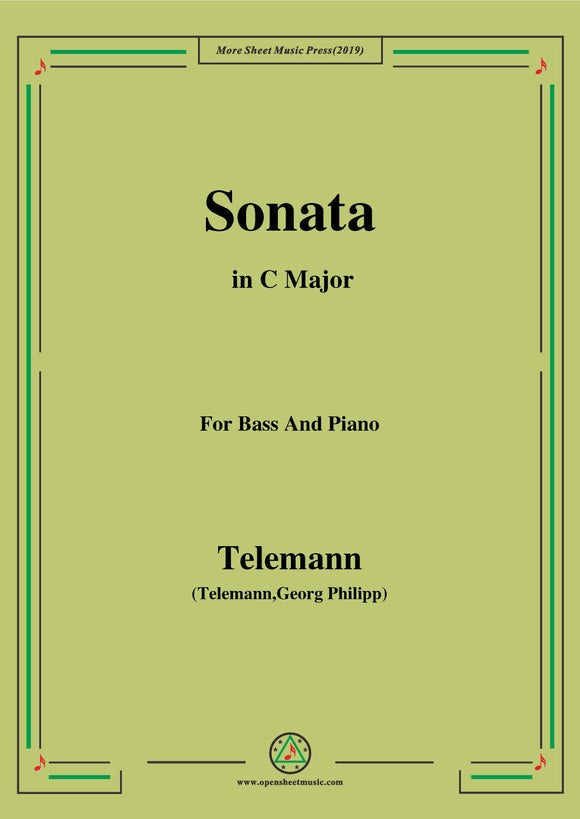 Telemann-Sonata,for Bass and Piano