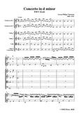 Telemann-Concerto in d minor,TWV 52-d1,for 2 Clarinets and Strings