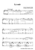 Thomas-Le soir, for Flute and Piano