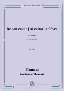 Thomas-De son coeur j'ai calmé la fièvre