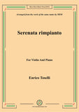 Toselli-Serenata rimpianto,for Violin and Piano