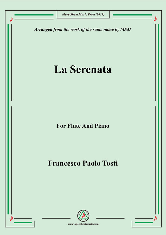 Tosti-La Serenata, for Flute and Piano