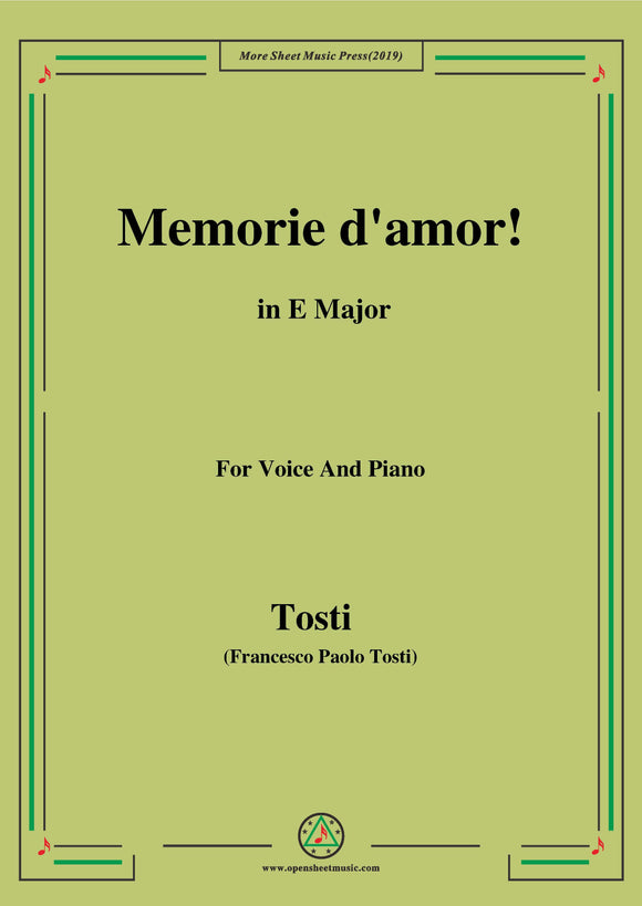 Tosti-Memorie d'amor!
