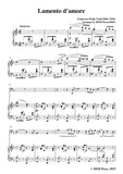 Tosti-Lamento d'amore, for Cello and Piano