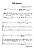 Tosti-Primavera, for Cello and Piano