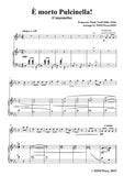 Tosti-È morto Pulcinella!, for Flute and Piano