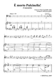 Tosti-È morto Pulcinella!, for Cello and Piano