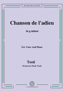 Tosti-Chanson de l'adieu